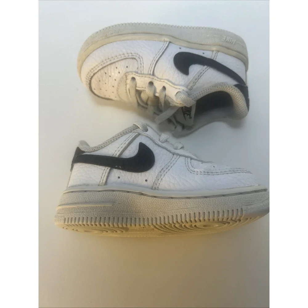 Nike Air Force 1 Low Sneakers (TS) Toddler Size 5C‎ White/Black CZ1691-100